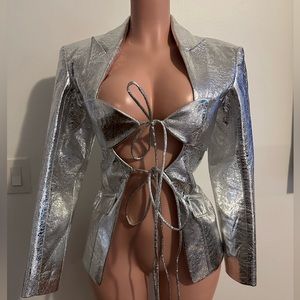 lado bokuchava blazer Silver